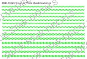 Green & White Check Markings